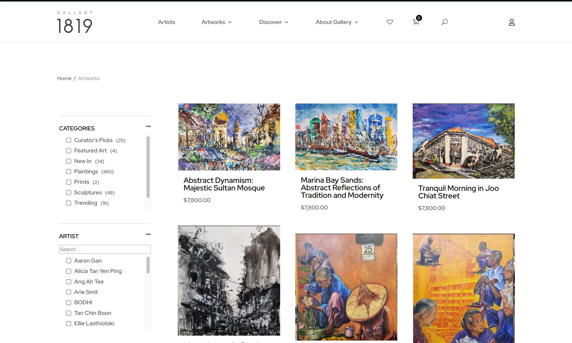 gallery1819-screengrab-multivendor Innovative Art Trading Web Development - Multi-vendor Management